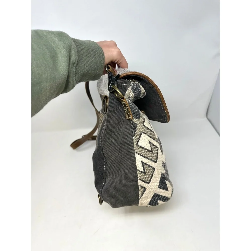 Myra Back‎ Upcycled Mixed Material Backpack
